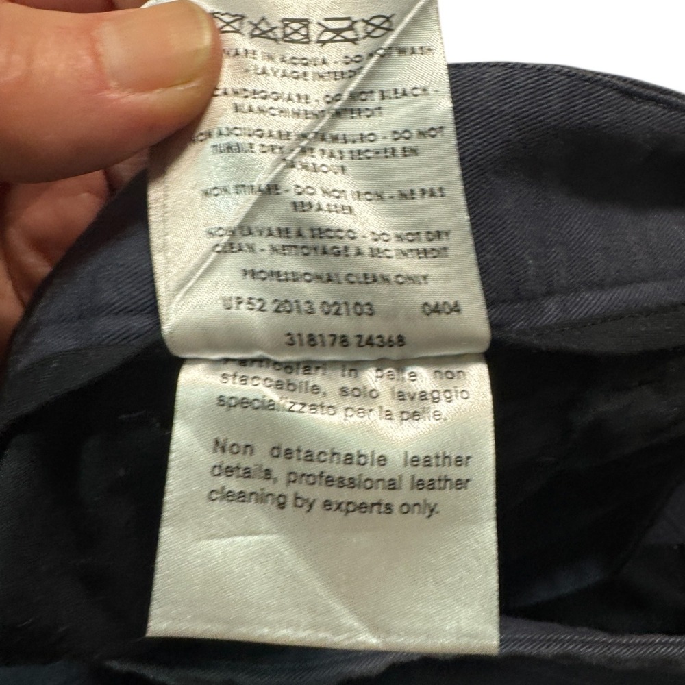 Gucci Men Navy Blue Cotton Tailored Dress Pants Made in‎ Italy Size 50 - Picture 11 of 12